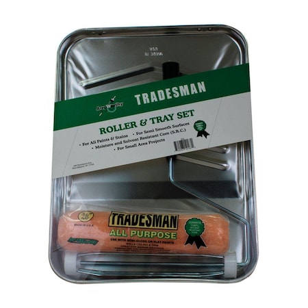 Defenseguard Tradesman 9 in. Plastic Paint Tray Kit - 3 Piece DE3302853